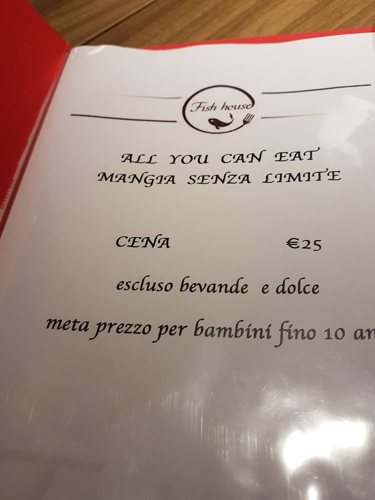 Menu di Fish House - Ristorante a Firenze 