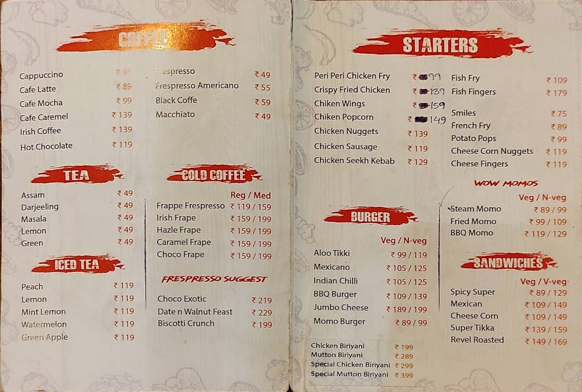 Cafe Freshpresso Sodepur menu