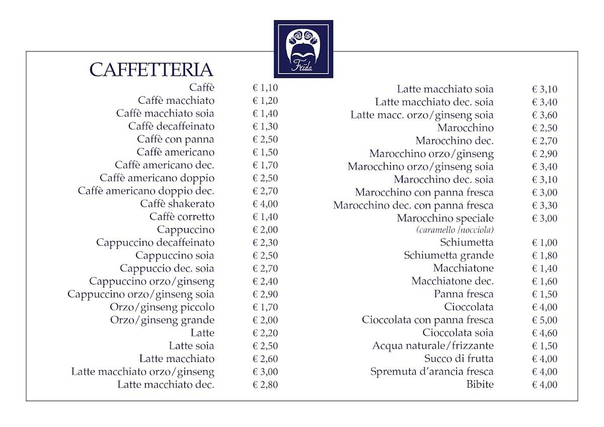 Menu di Frida Pasticceria 