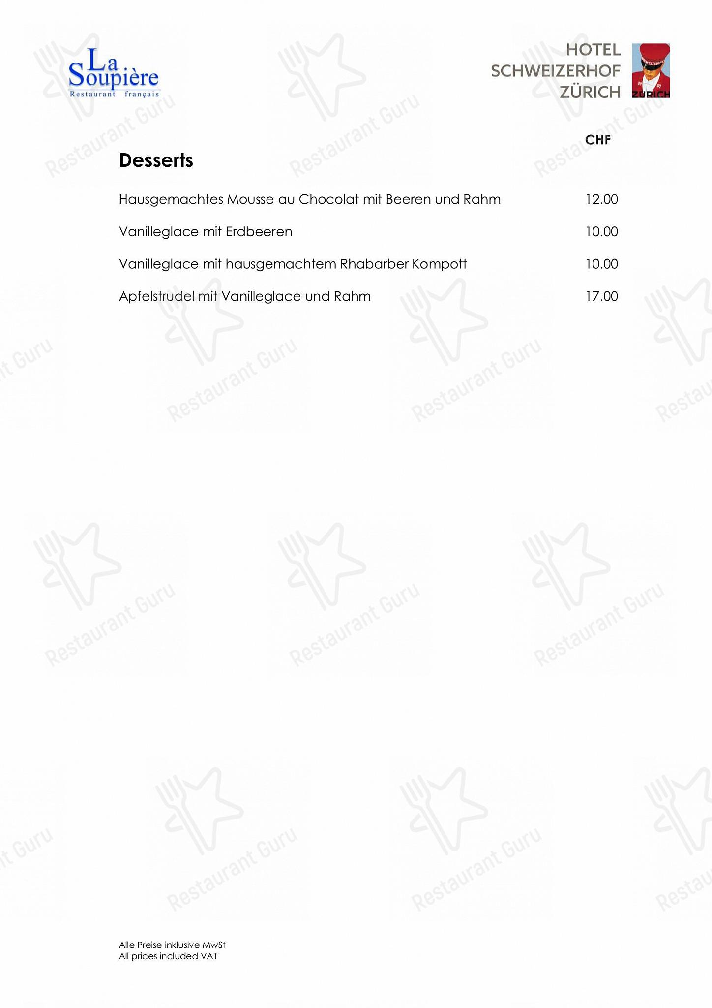 Café Gourmet in Zurigo - Lunch Menu