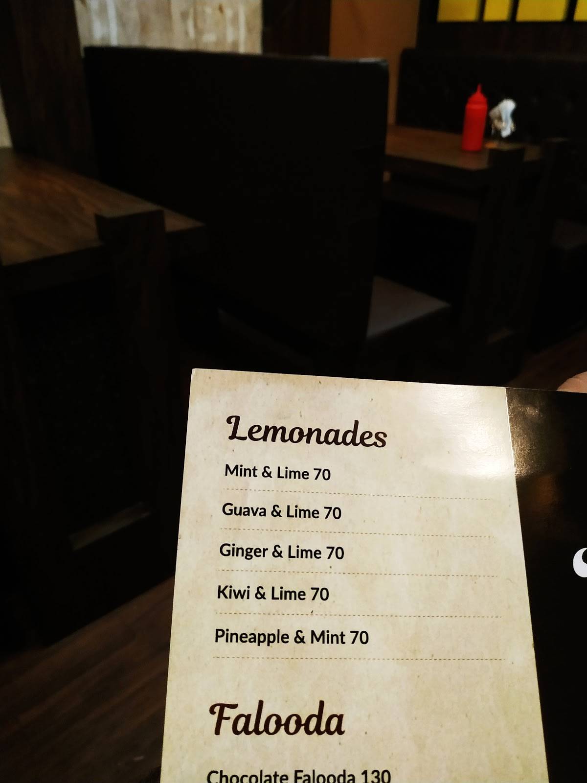 Helado Street Cafe menu