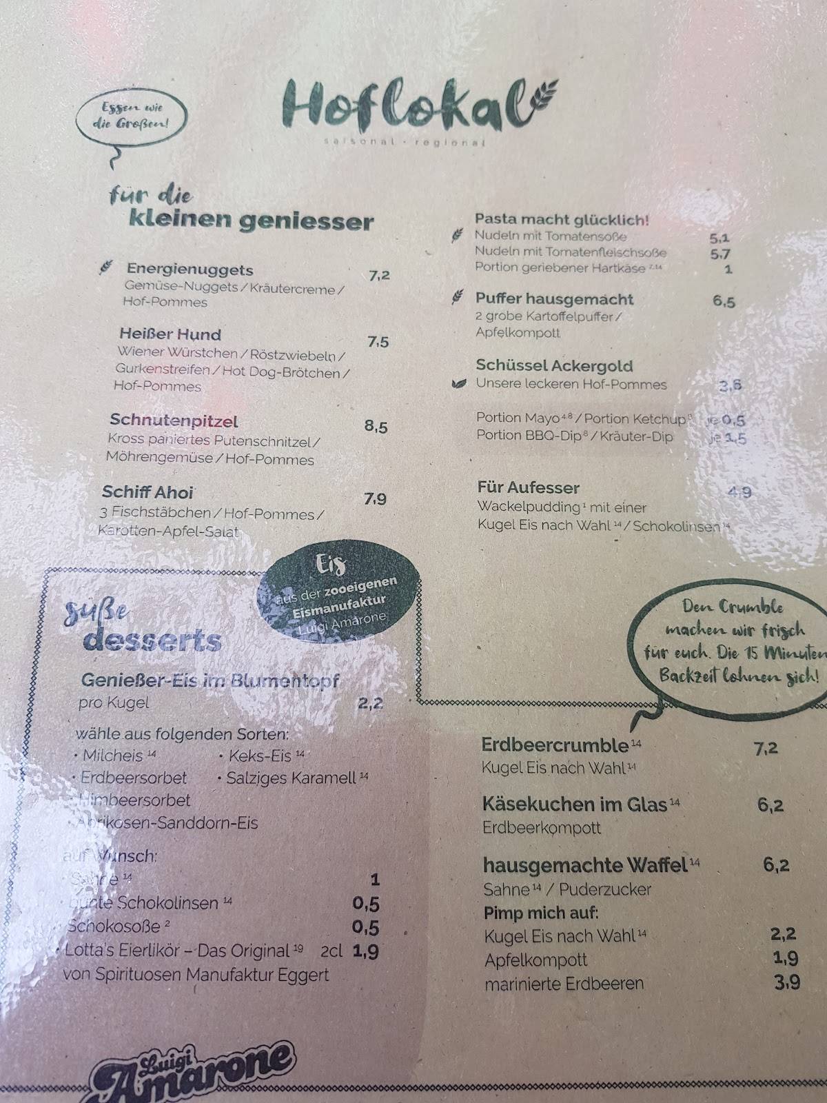 Speisekarte von EisCafé Hirschberg cafe, Bad Wildungen