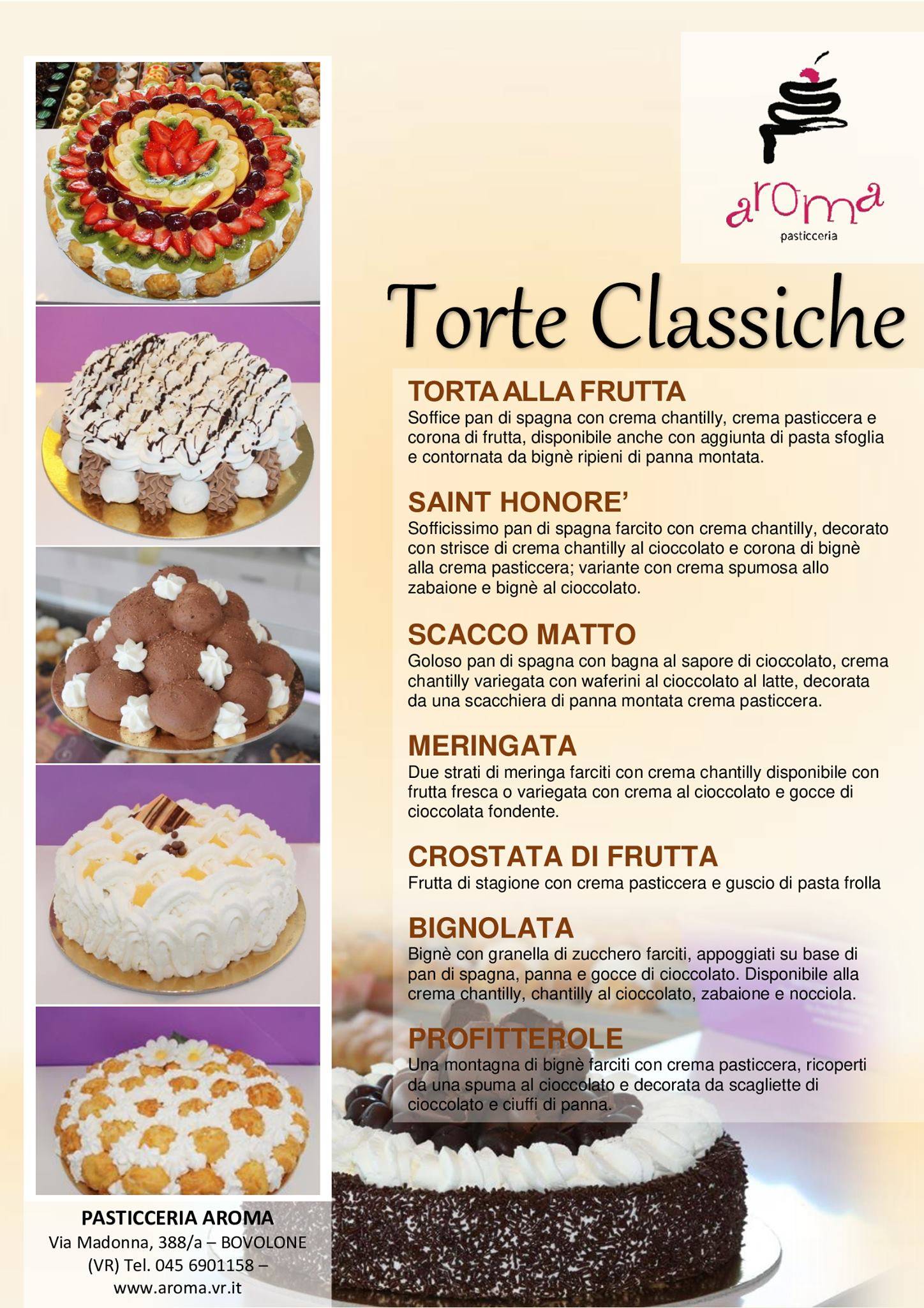 Menu di Pasticceria Aroma snc 