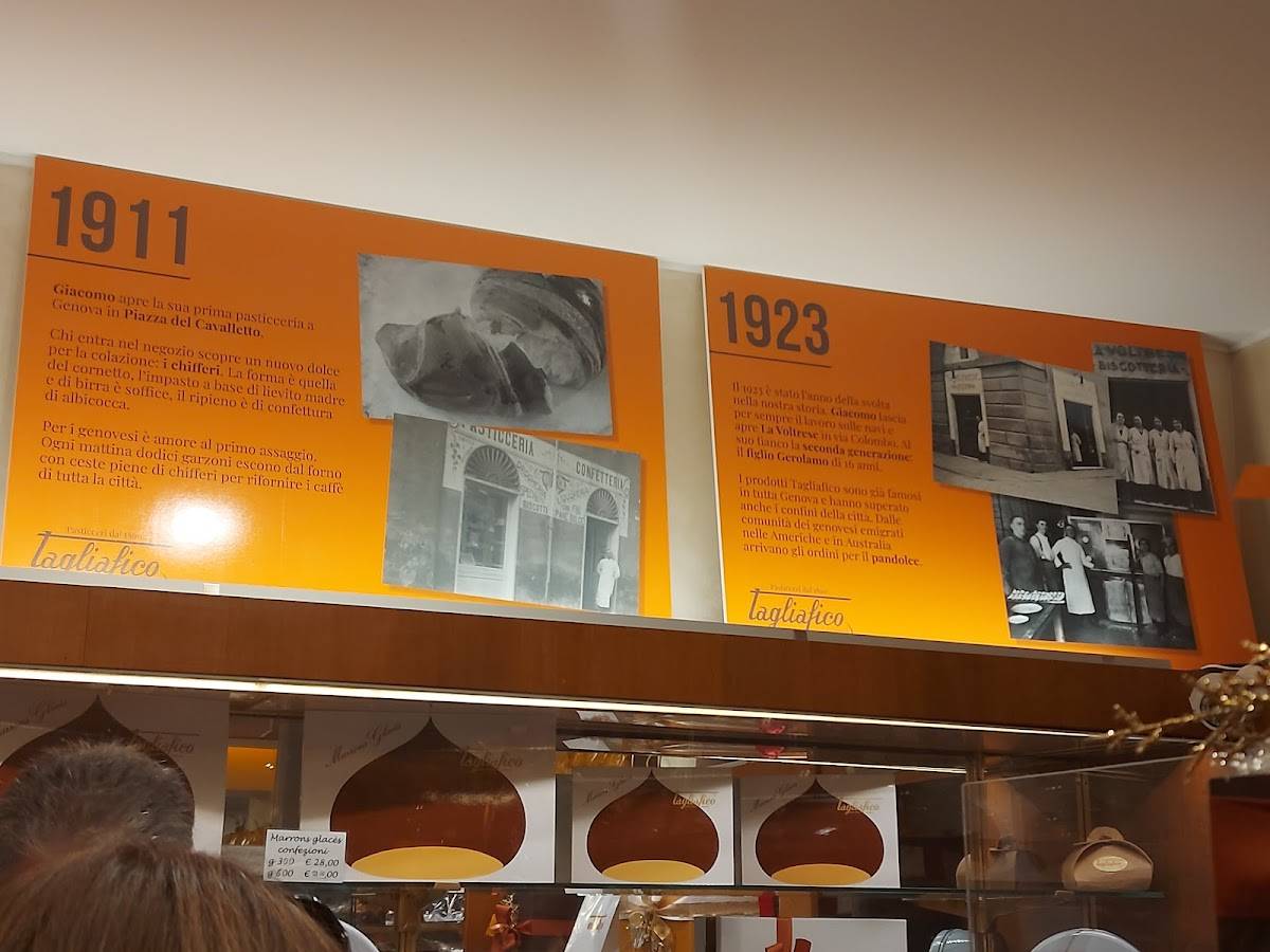 Menu di Pasticceria Tagliafico 