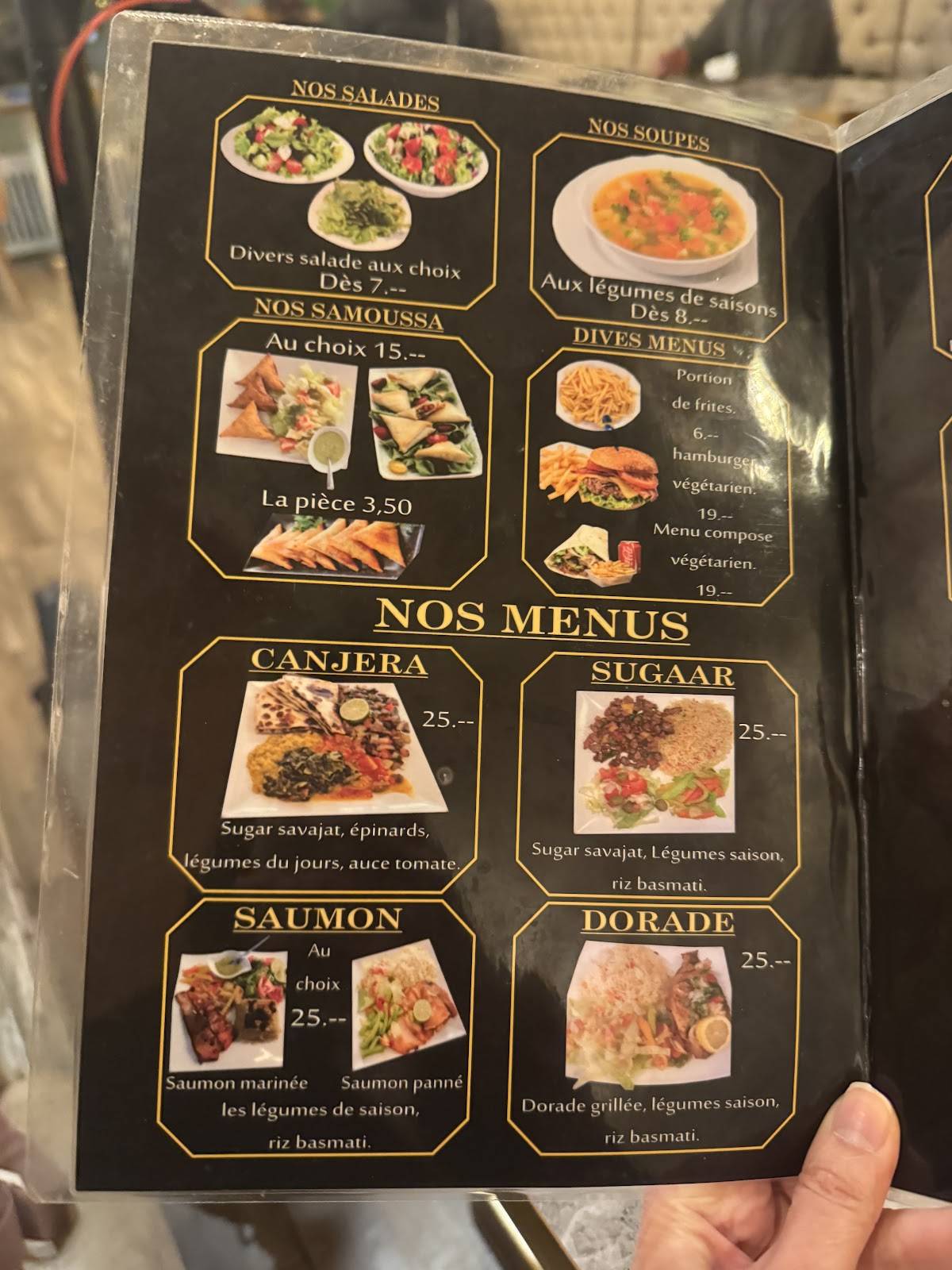 Menu di Café Restaurant SOMSTAR 