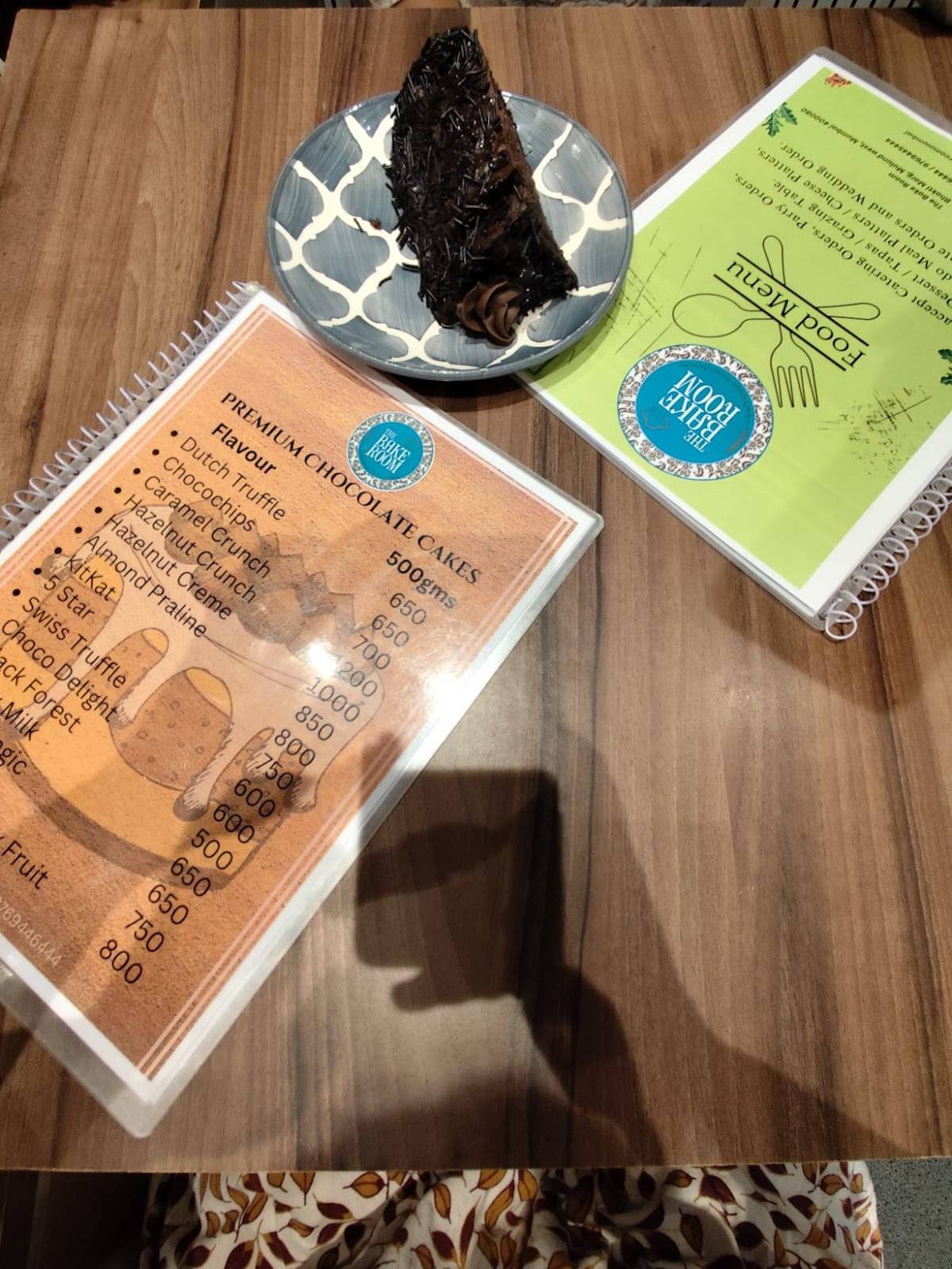 The Bake Room menu