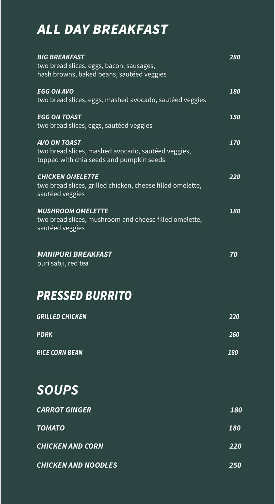 Uchek menu
