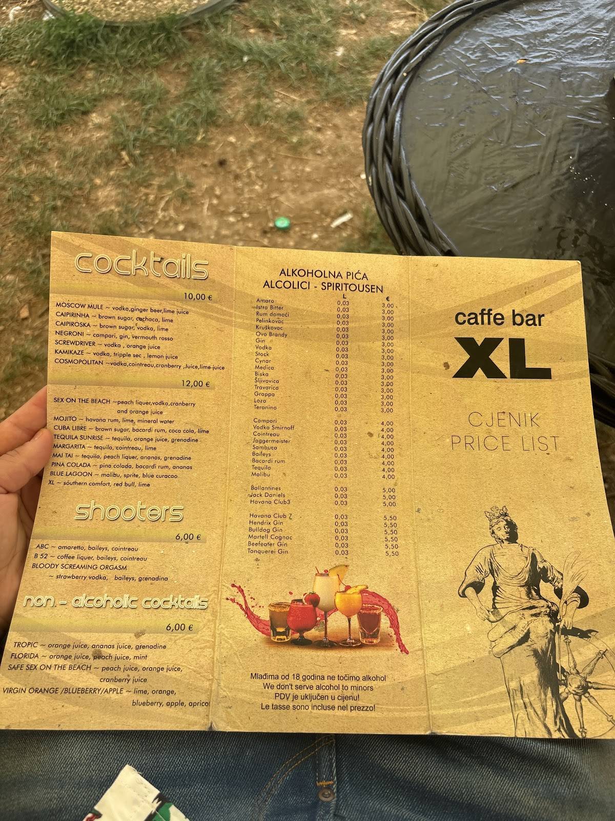 Menu di Caffe Bar XL 
