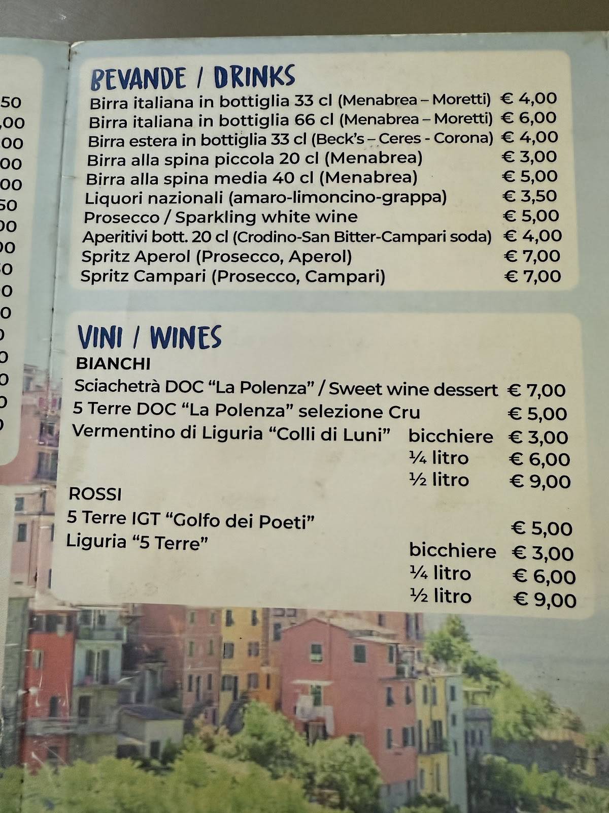 Menu di Caffè Matteo 