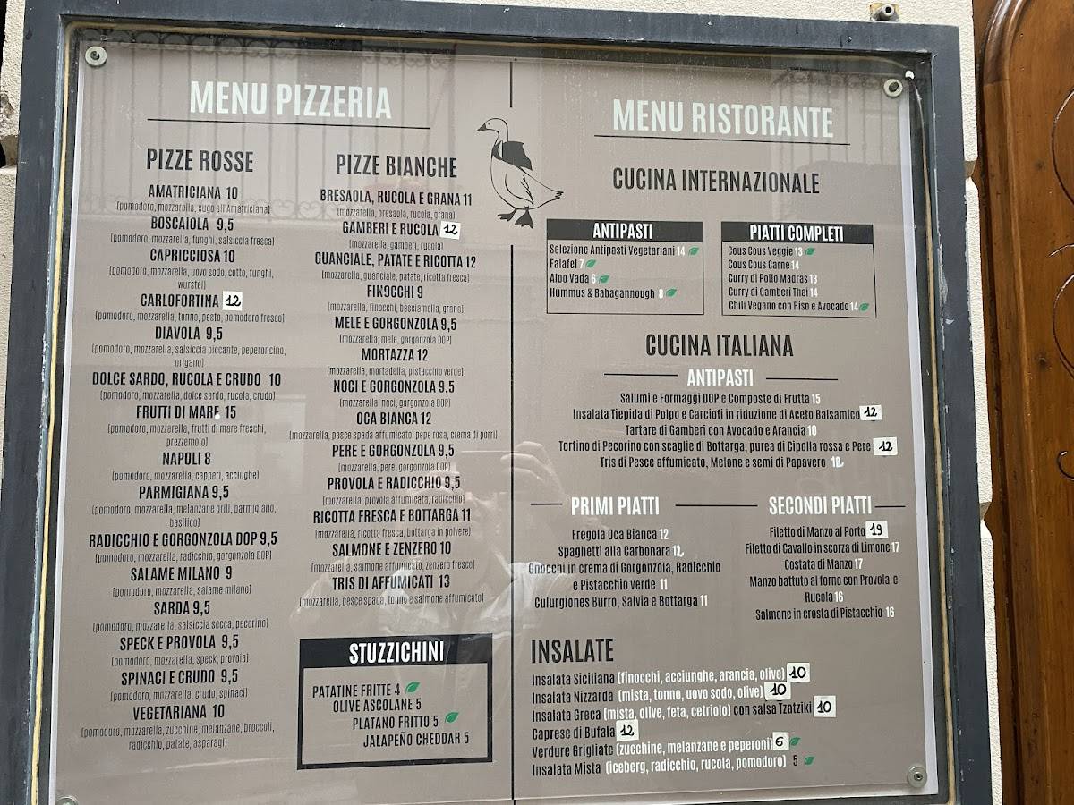 Menu di L'oca Bianca 