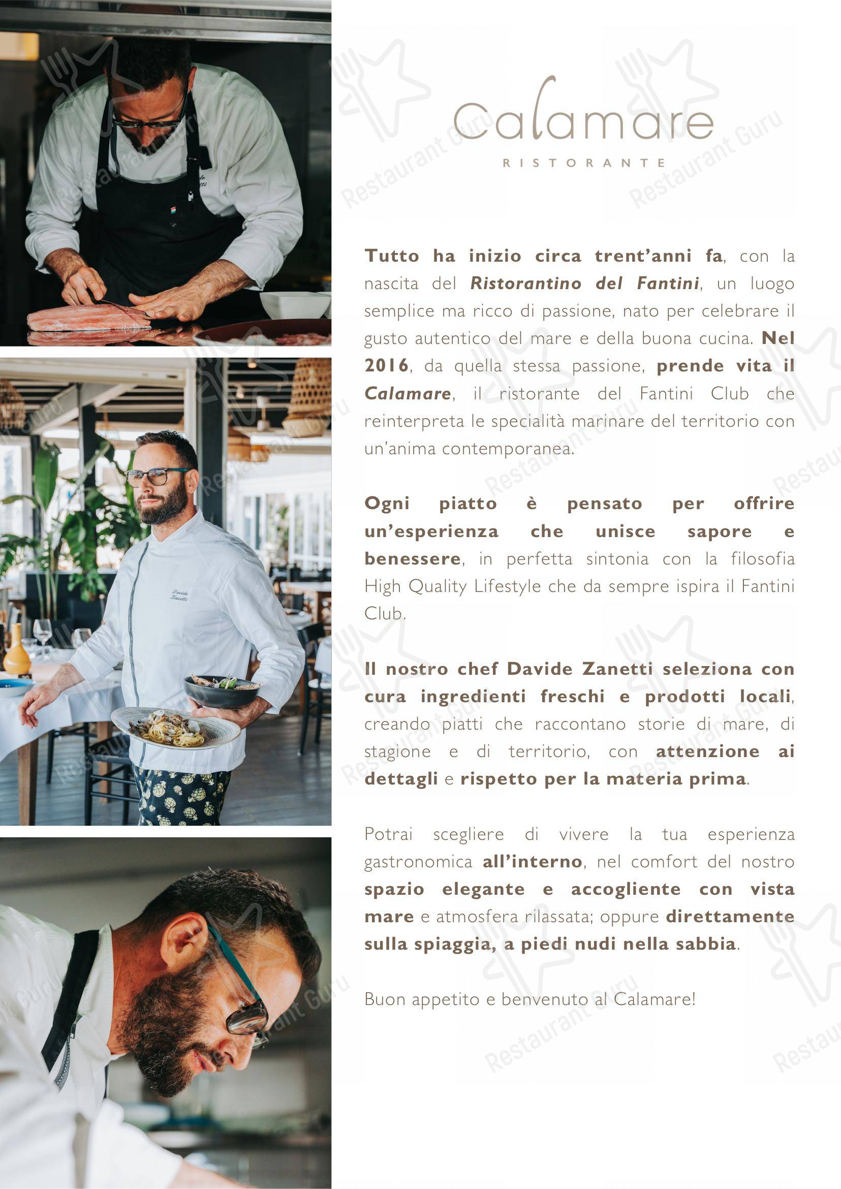 菜单 per Ristorante Calamare ristorante