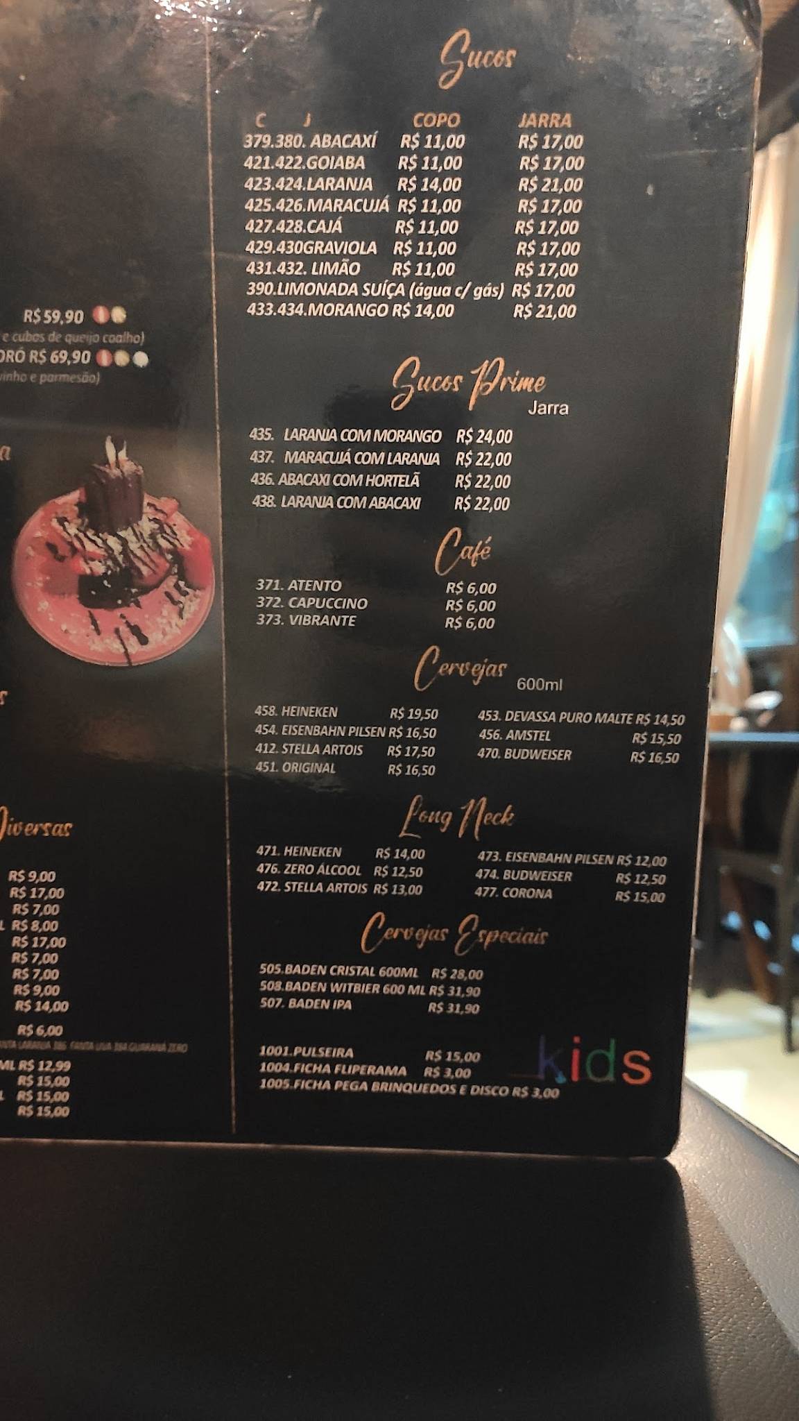 Carneiro Prime Sul cardápio