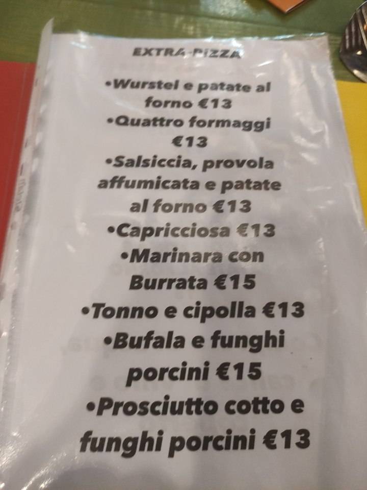 Menu di Casa Curci 