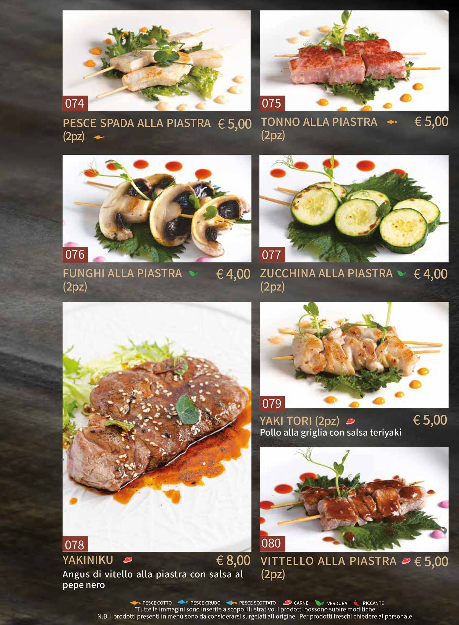 Menu di Gohan Trapani - Ristorante Giapponese 