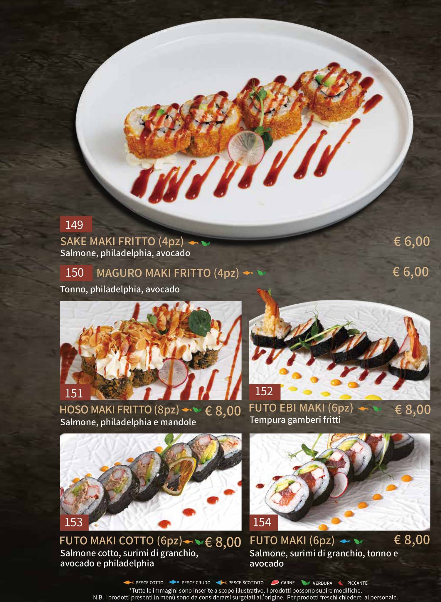 Menu di Gohan Trapani - Ristorante Giapponese 