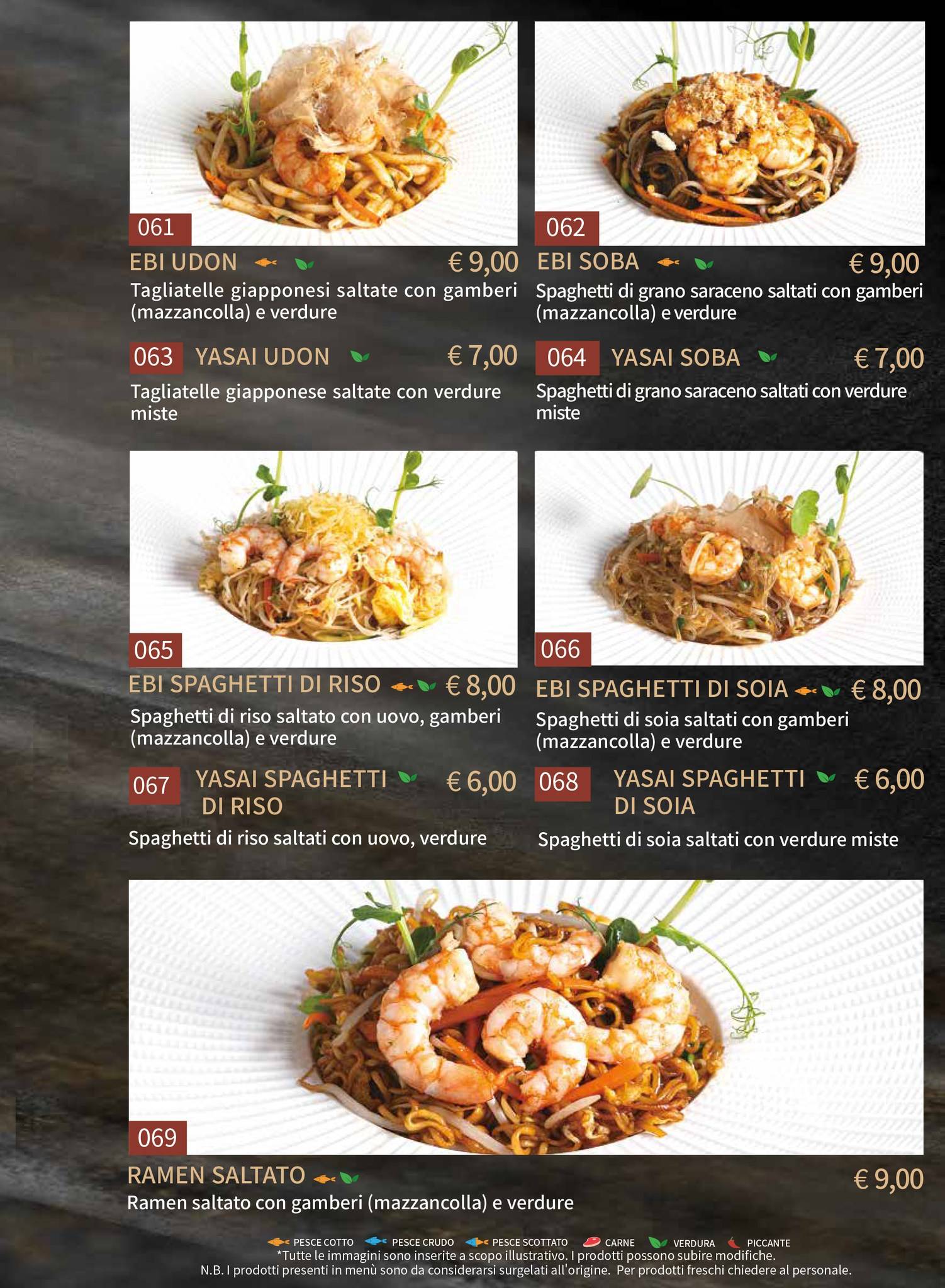 Menu di Gohan Trapani - Ristorante Giapponese 