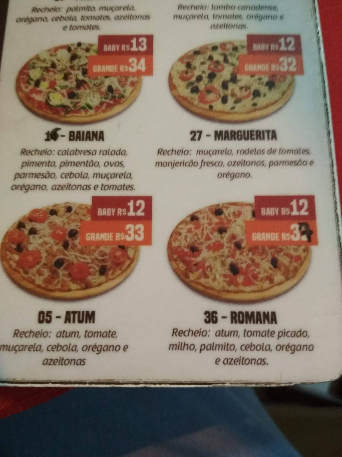 Cascata Pizzas Unidade - Av. Orlando Dompieri cardápio