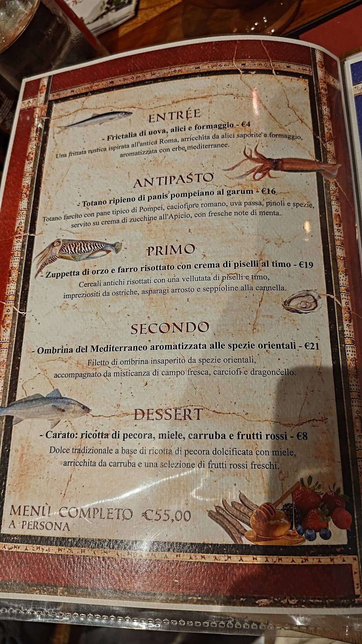 Menu di Caupona 
