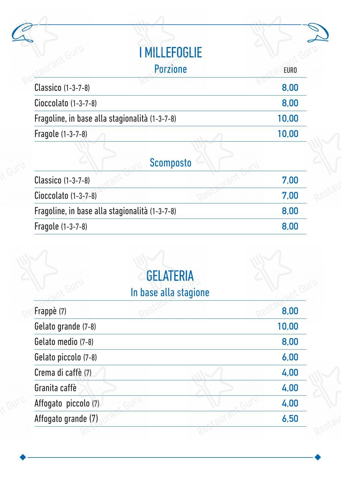菜单 per Cavalletti Caffè in Roma