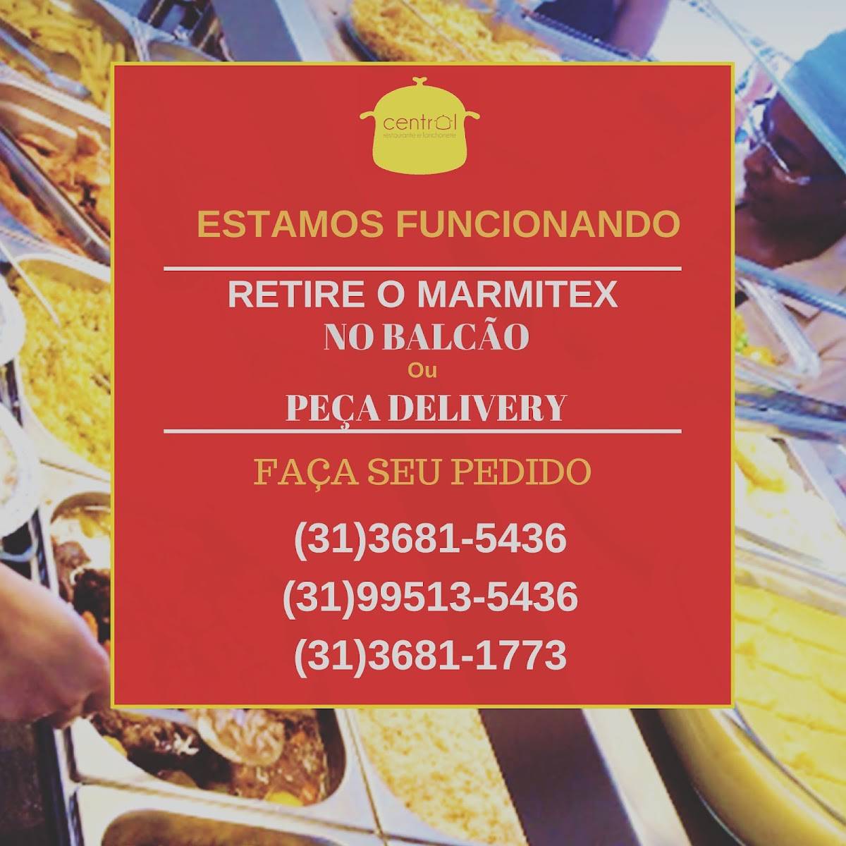 Central Restaurante e Lanchonete Centro cardápio