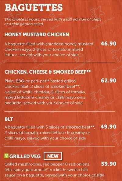 Menu de Wimpy