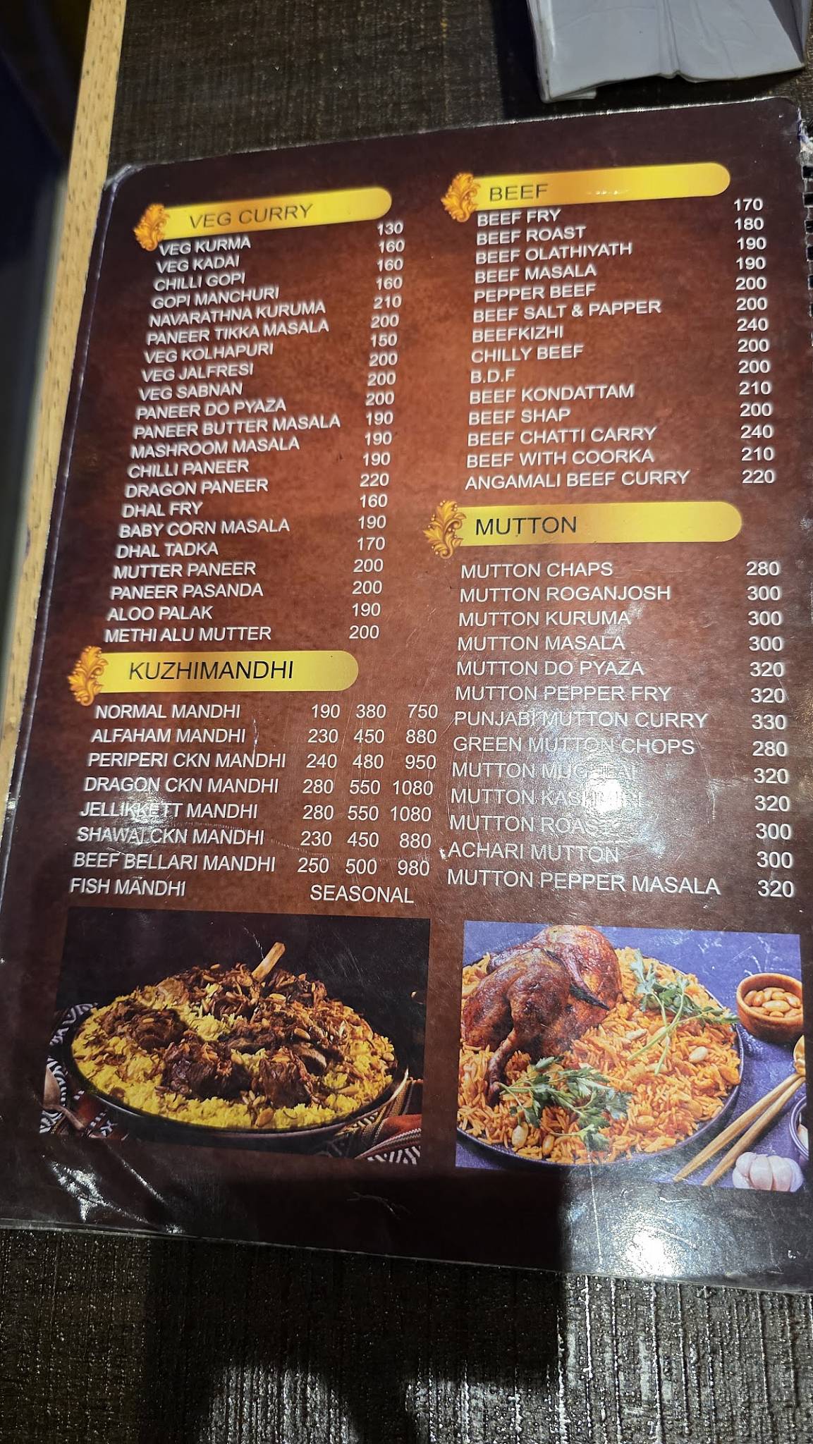 Ceylon Bake House - Perumbavoor menu