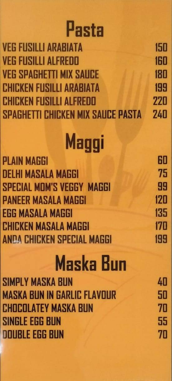 Menu at Chaiops Cafe Jogeshwari, Mumbai