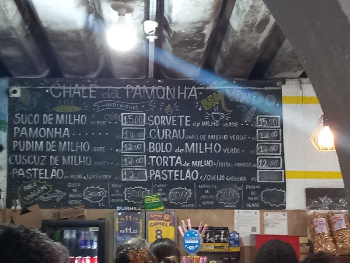 Chalé da Pamonha cardápio