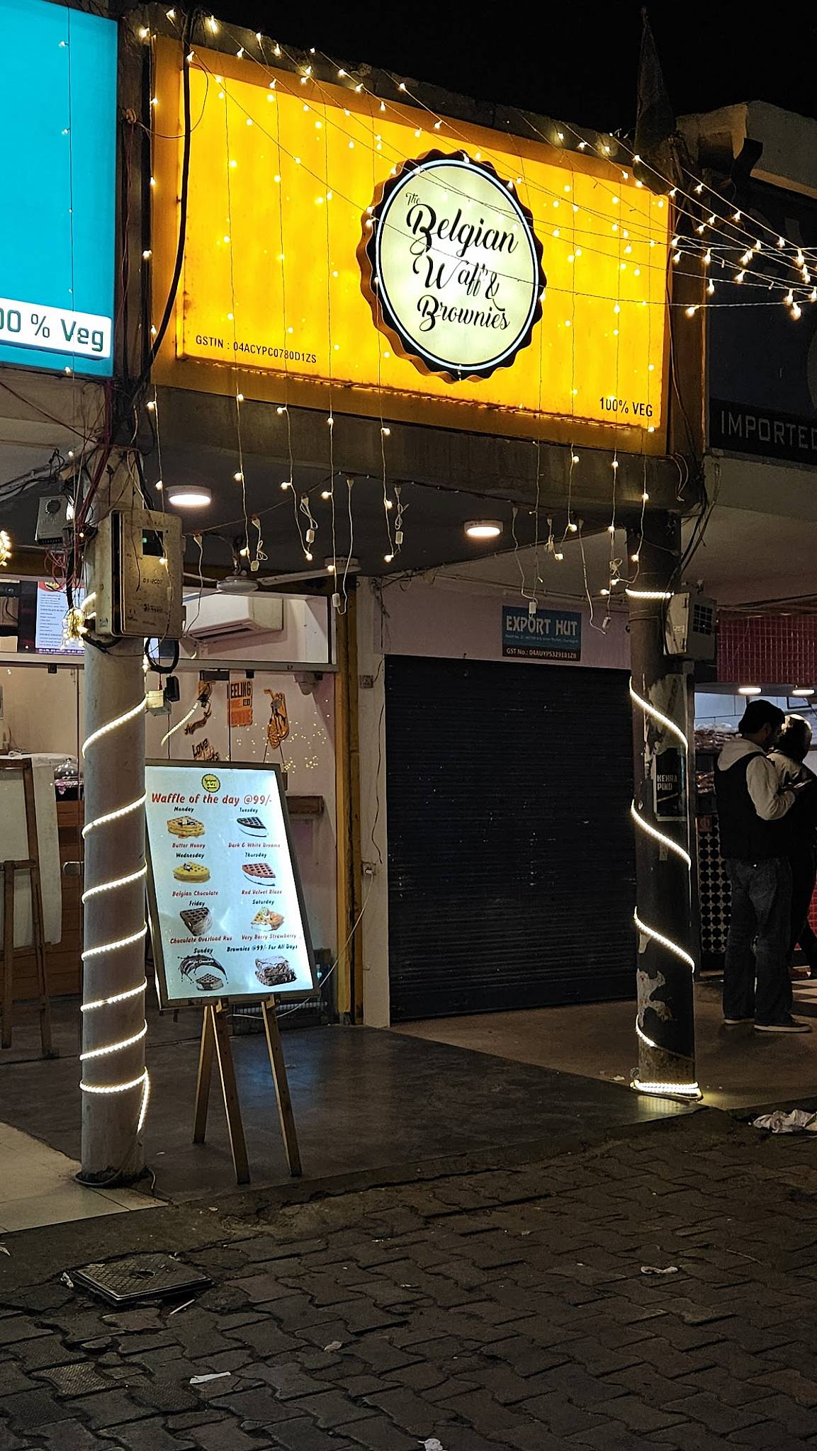 The Belgian Waffle Co menu