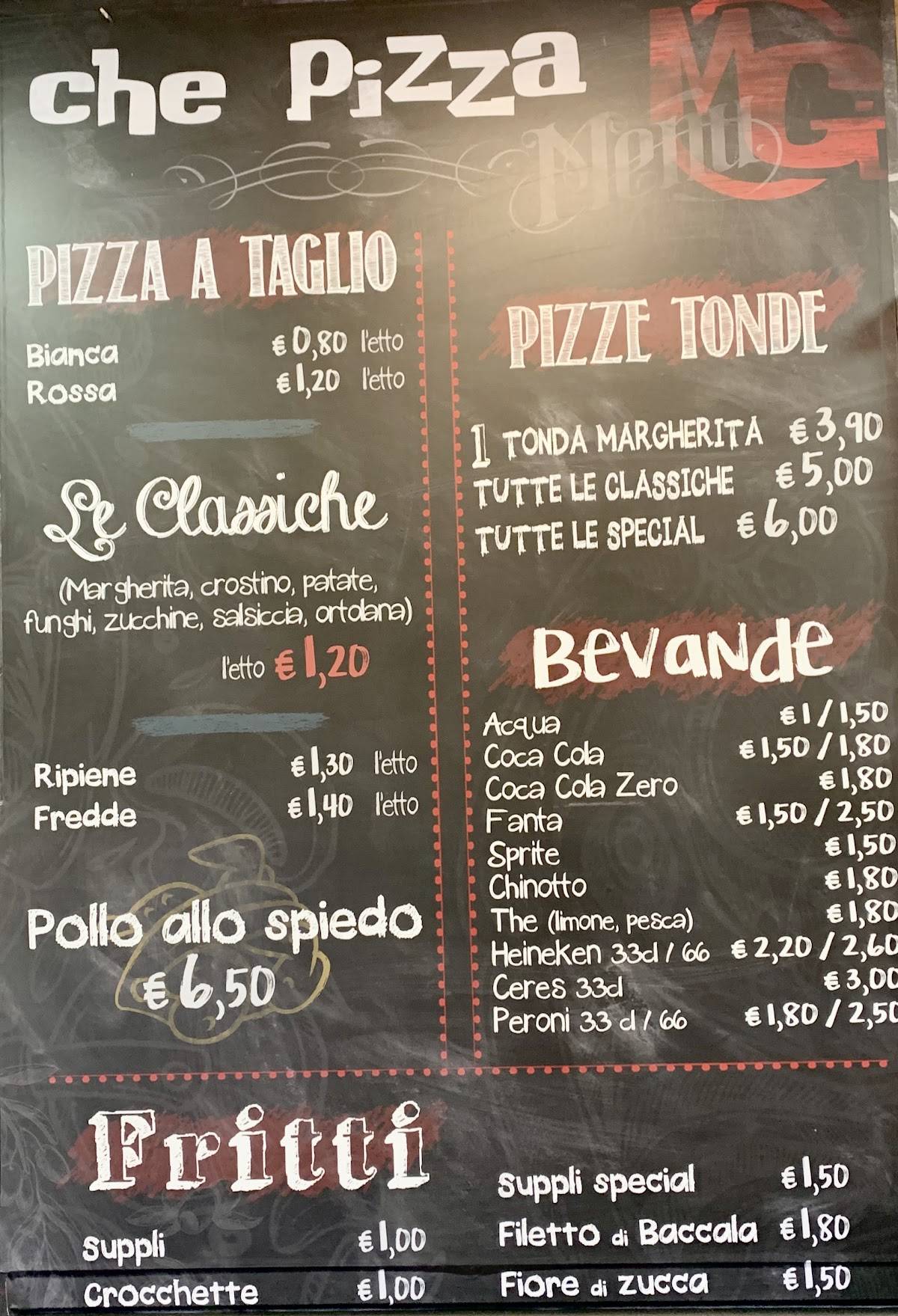 Menu di Che Pizza Mg 