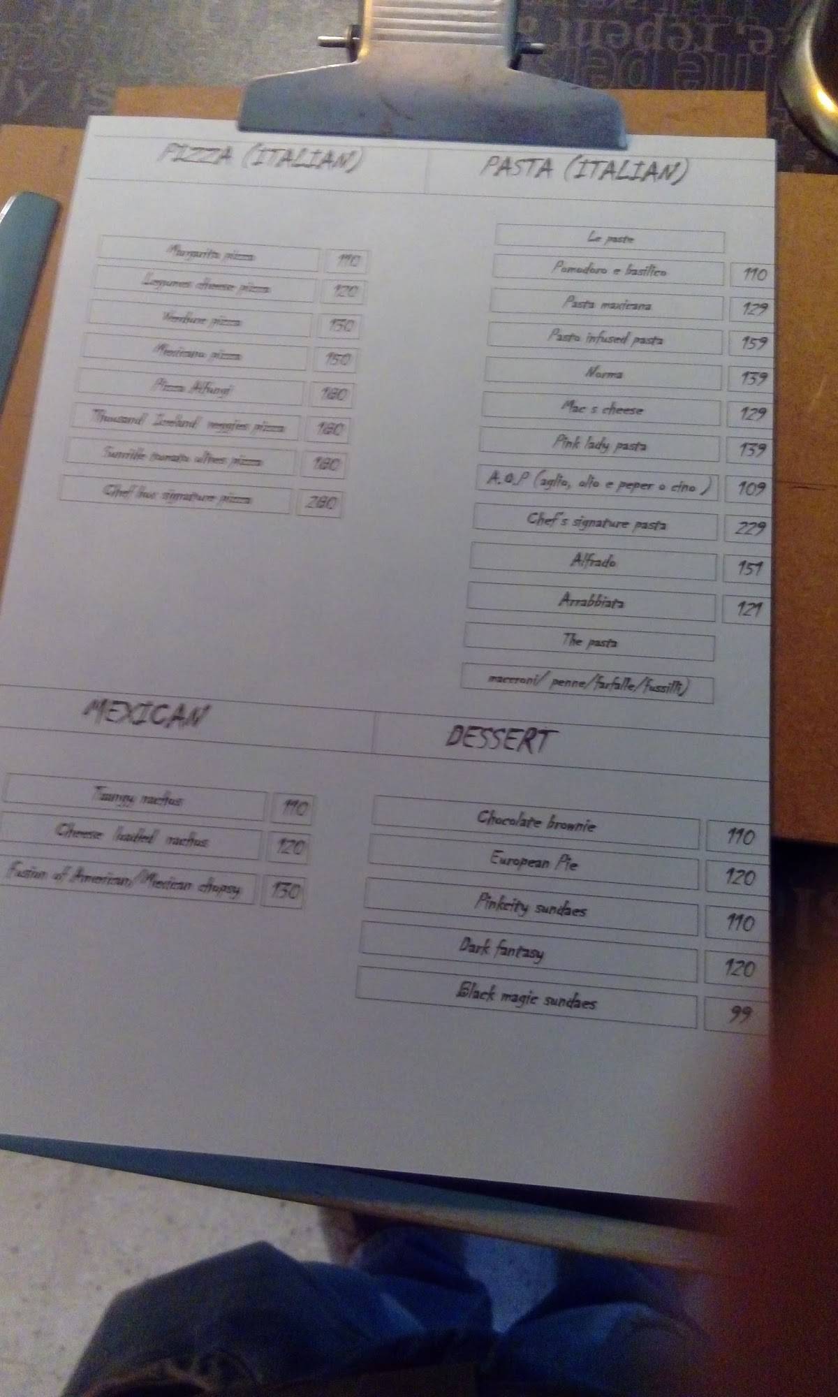 Chef Box menu