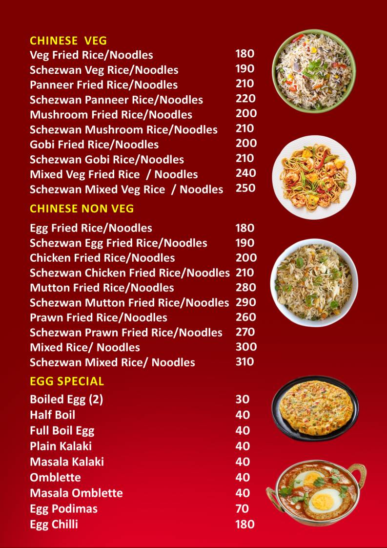 Annamithra menu