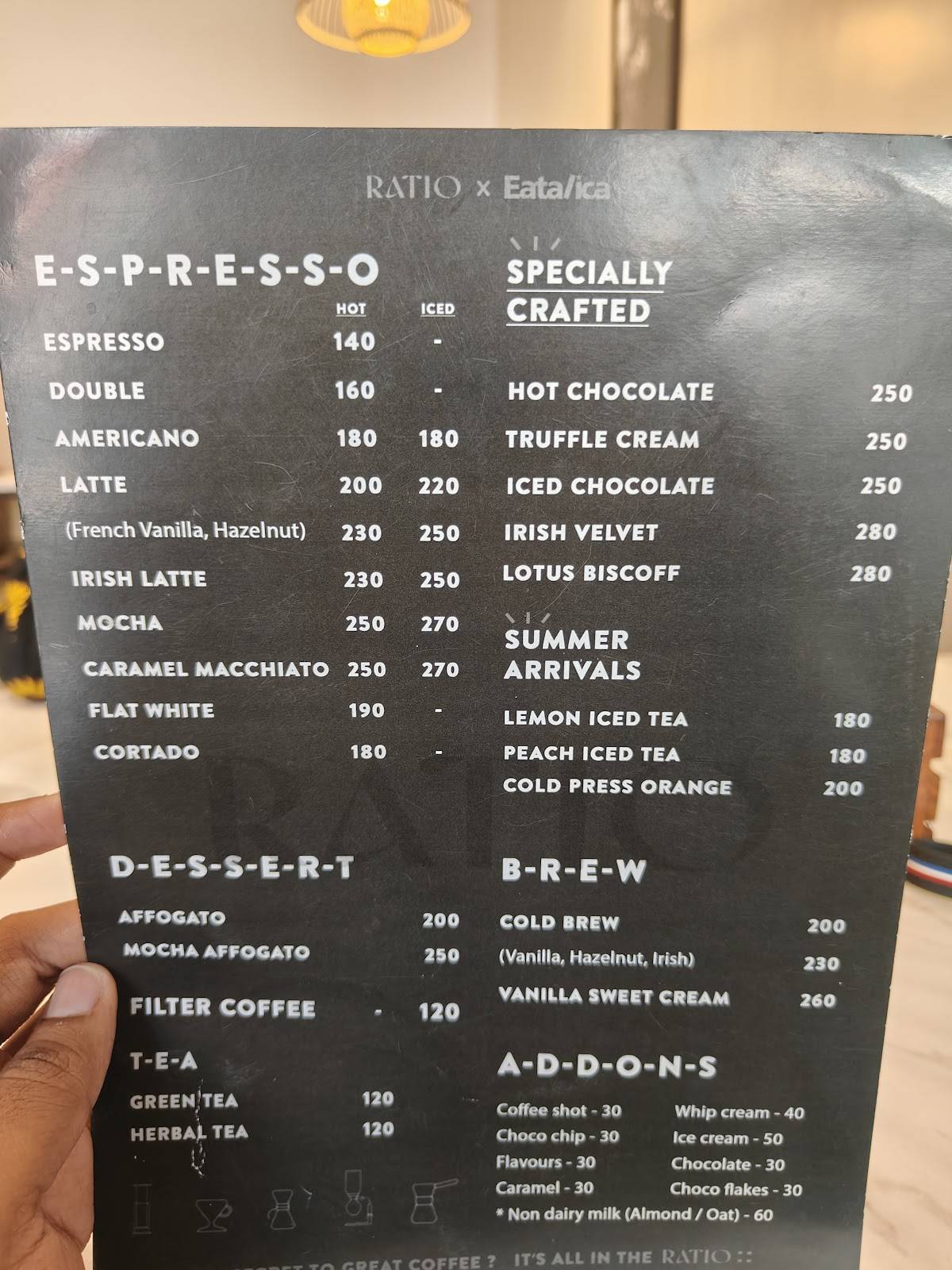 Eatalica menu