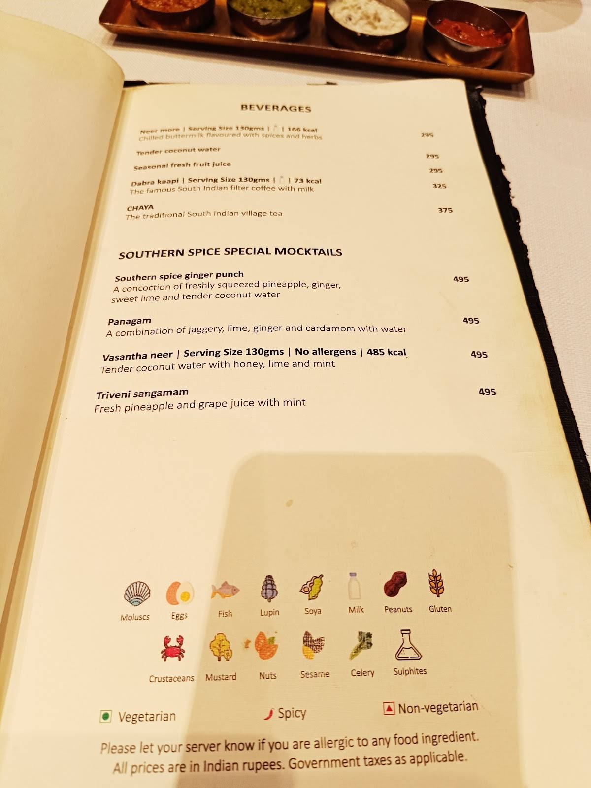 Southern Spice menu