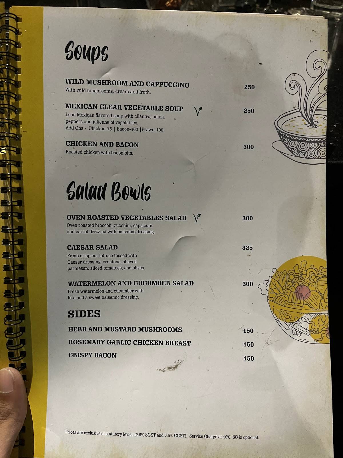 The Summer House Eatery menu