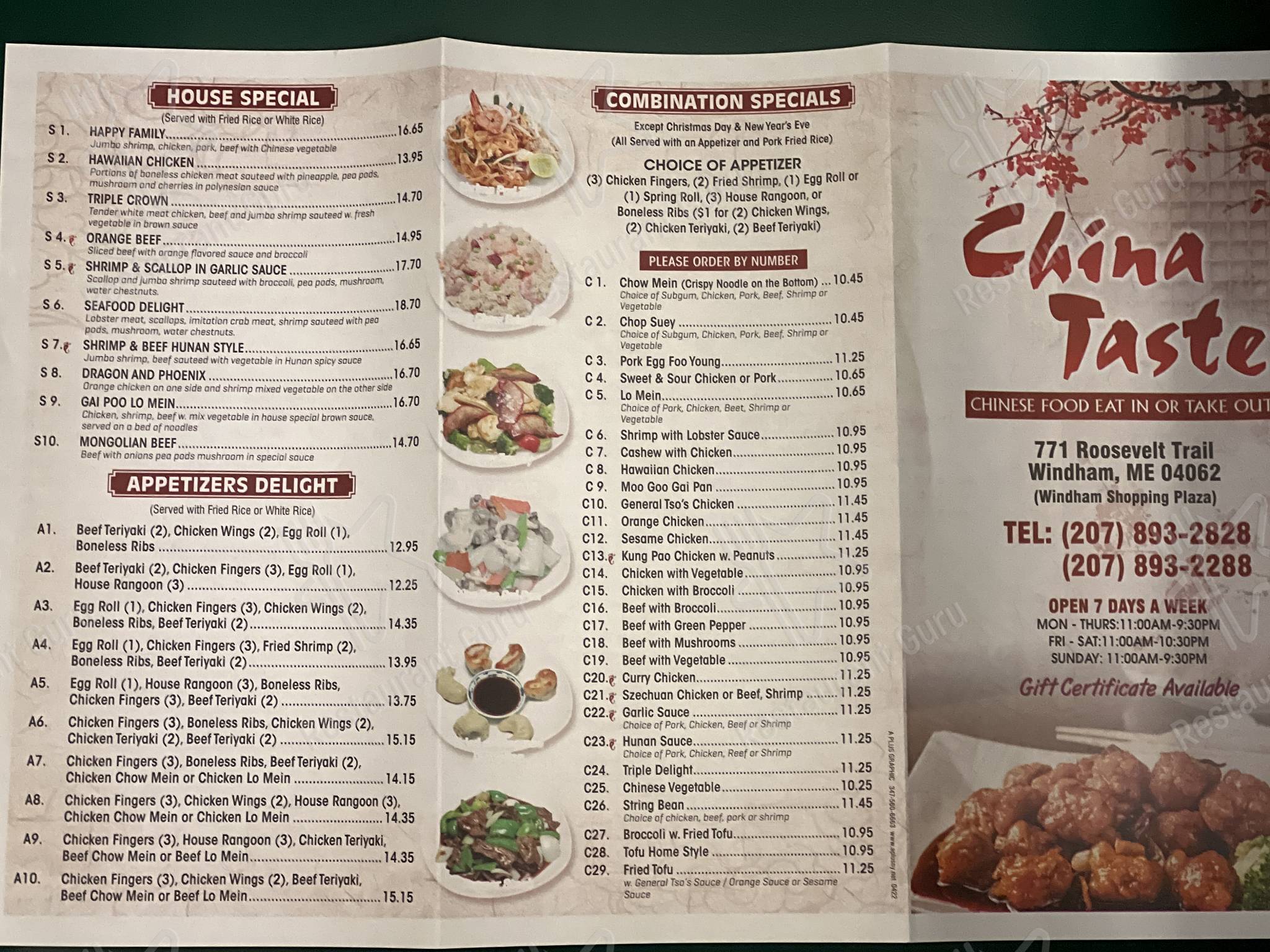 China Taste North Branch Menu - dtw36mj