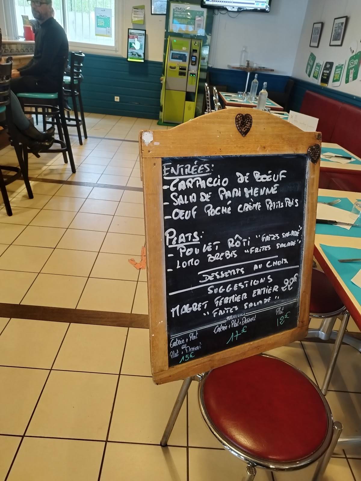 Menu de Choko Ona - PMU - Brasserie