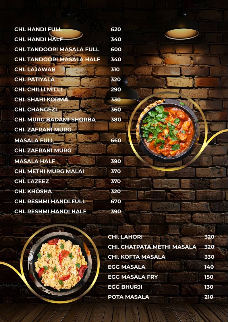 Chote Nawab menu