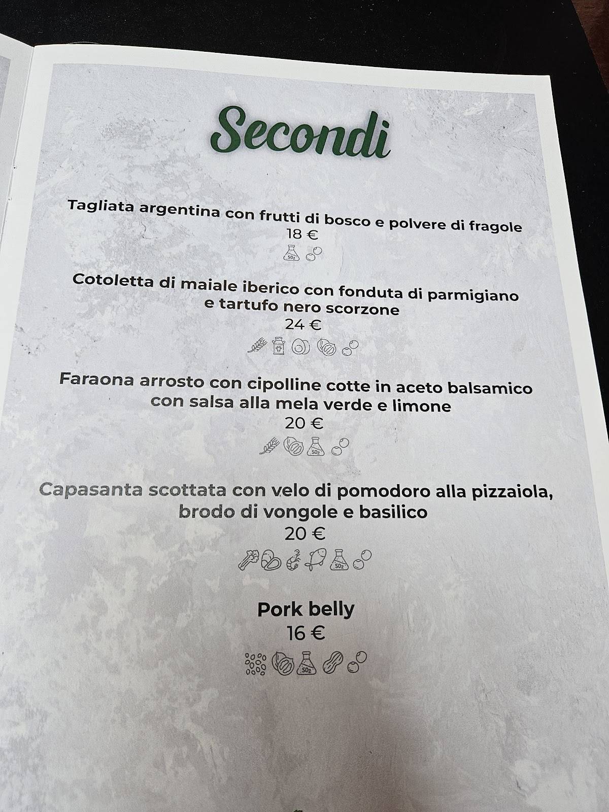 Menu di Cilantro - Ristorante Pizzeria Carne alla brace 