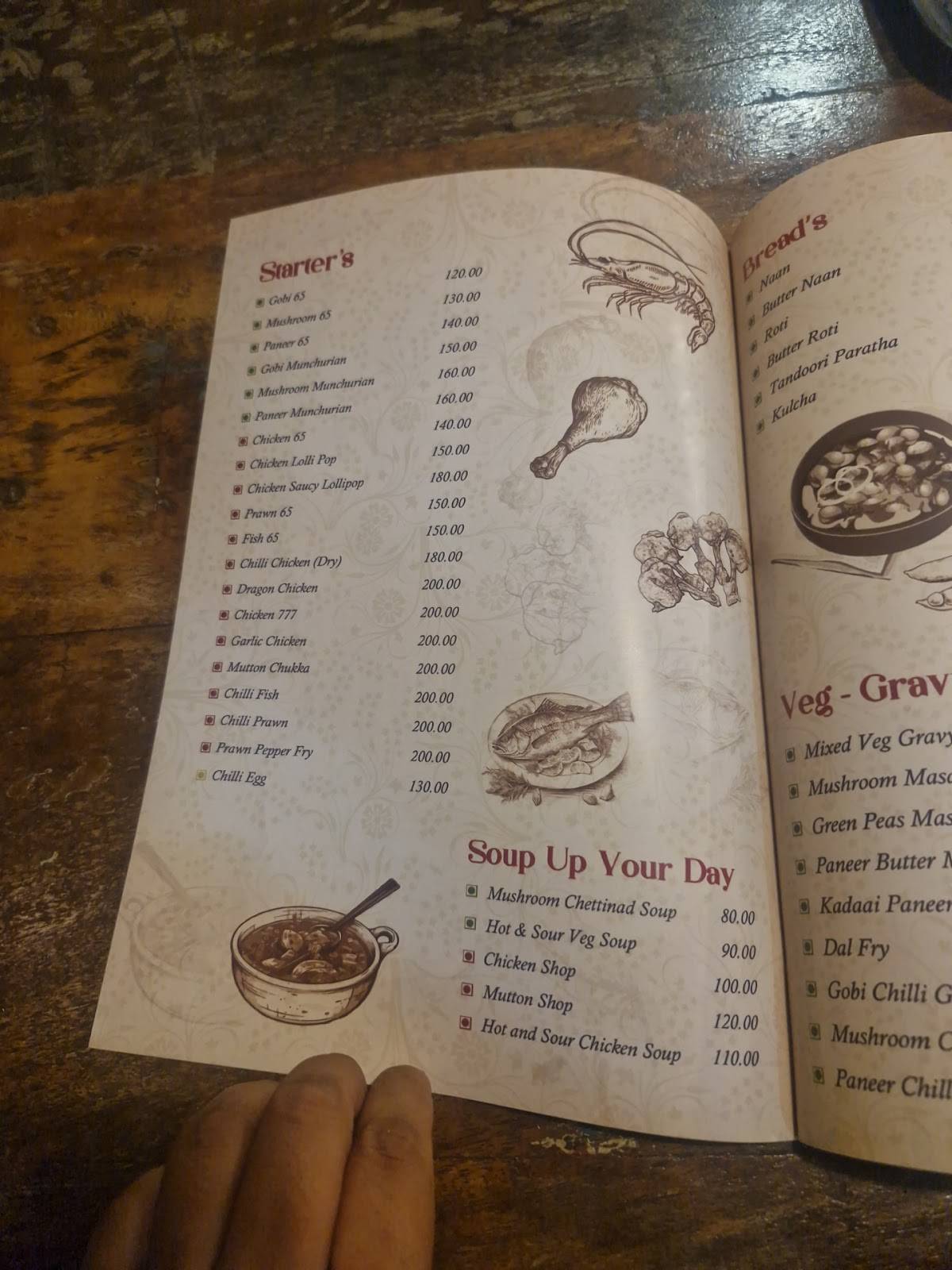 Classic Rider Café Ariyalur menu