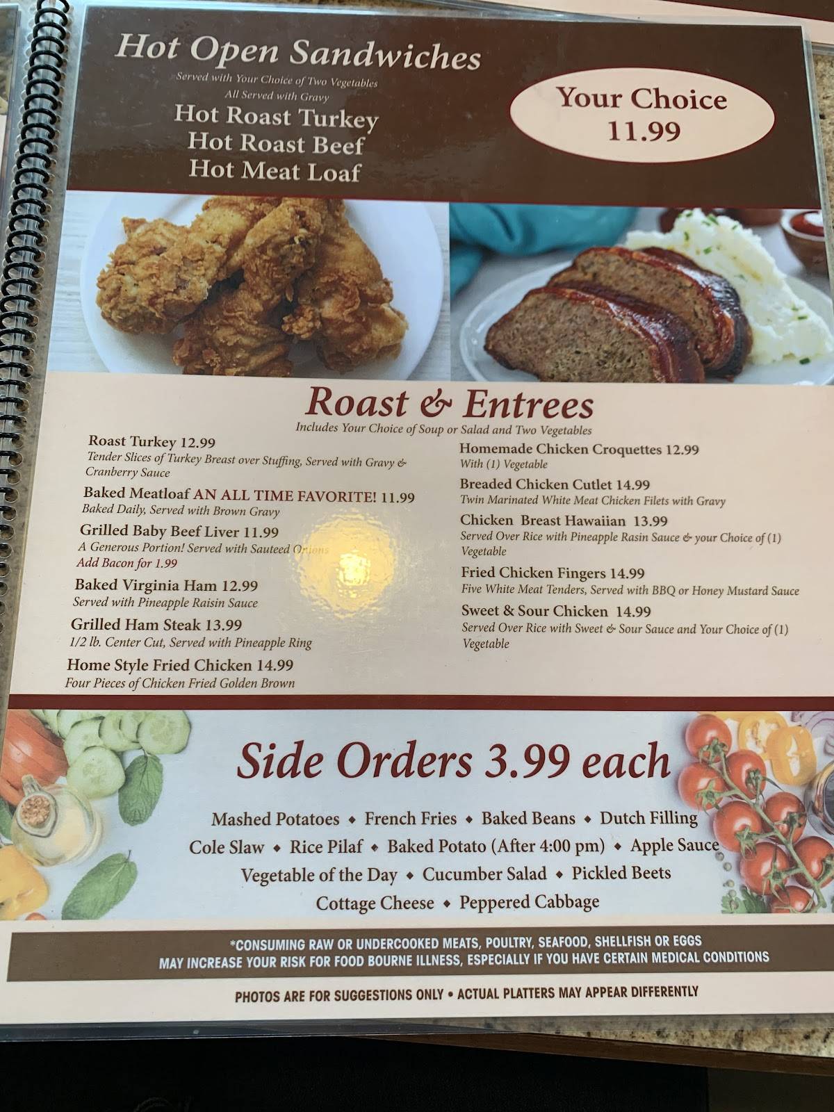 Menu at Cocoa Diner restaurant, Hummelstown, 590 E Main St