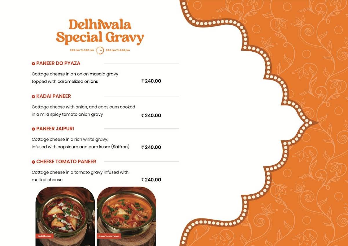 Ajay's Delhiwala Sweet Home menu