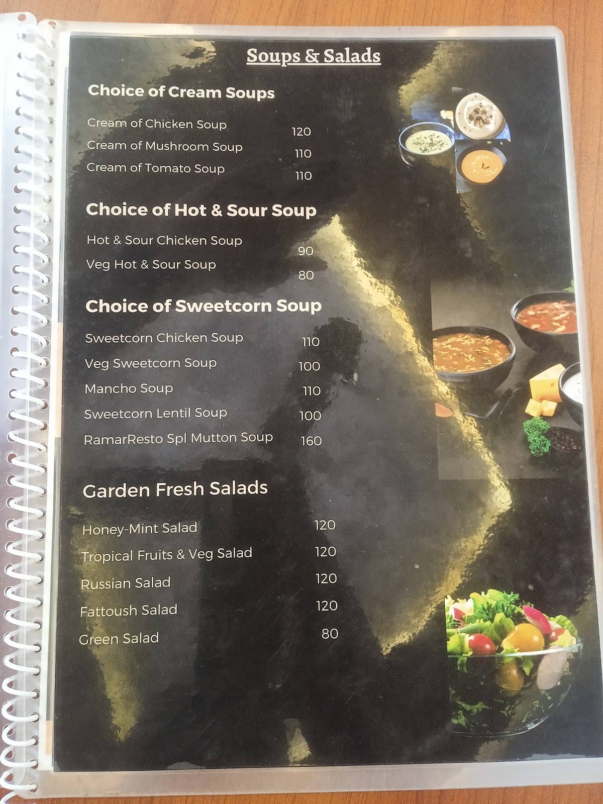 Ramar Resto menu
