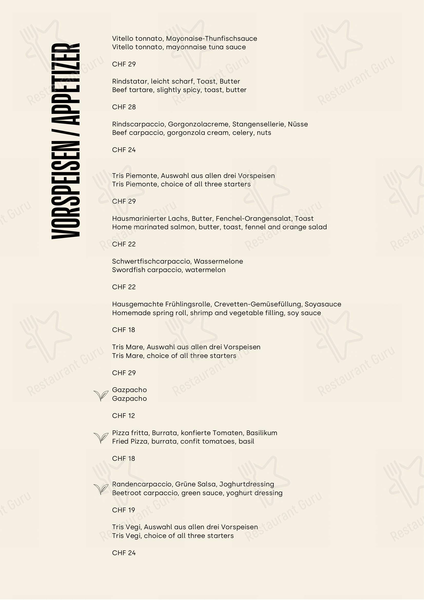 Commerce - Ristorante e Pizzeria dans Brig - Menu