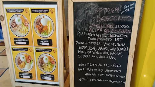 Coração Mineiro cardápio