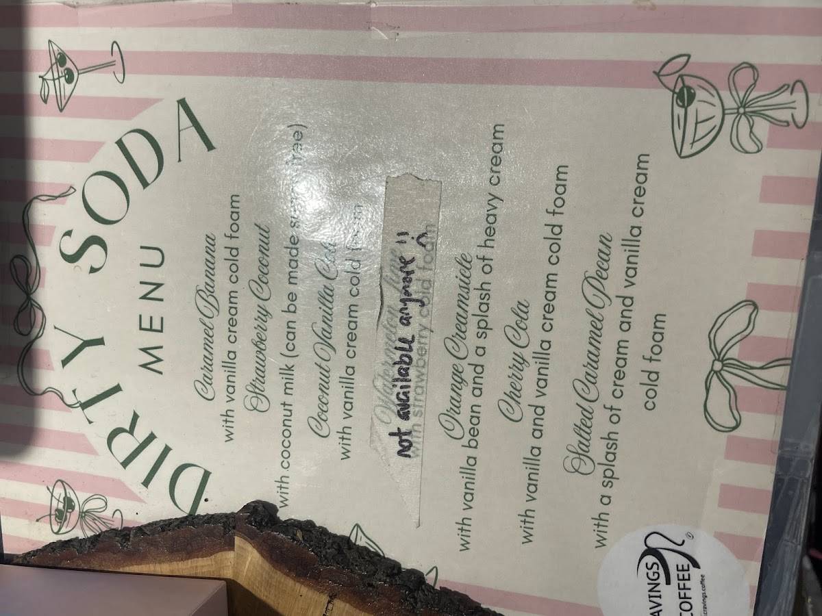 Menu de Cravings Coffee