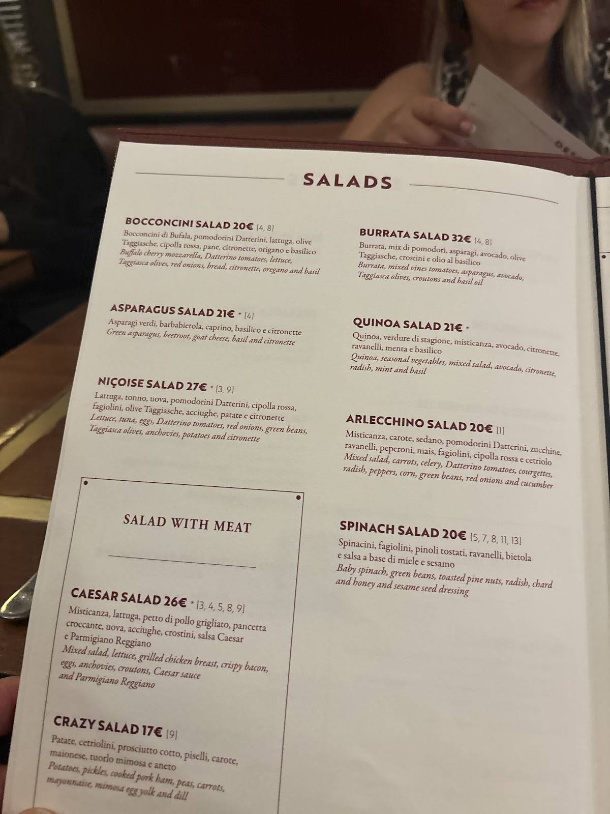 Menu di Crazy Pizza Rome 