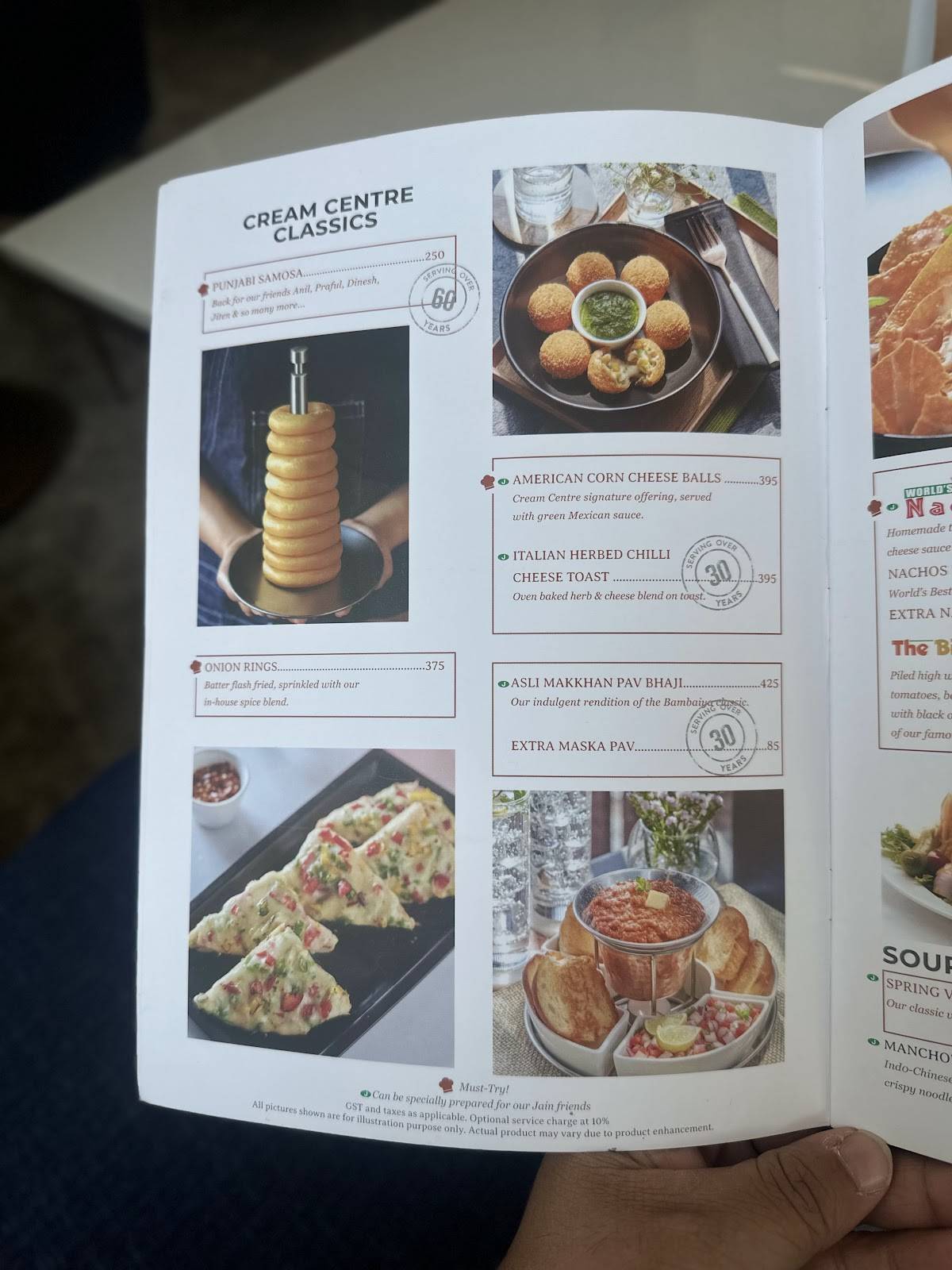 Cream Centre Thane menu