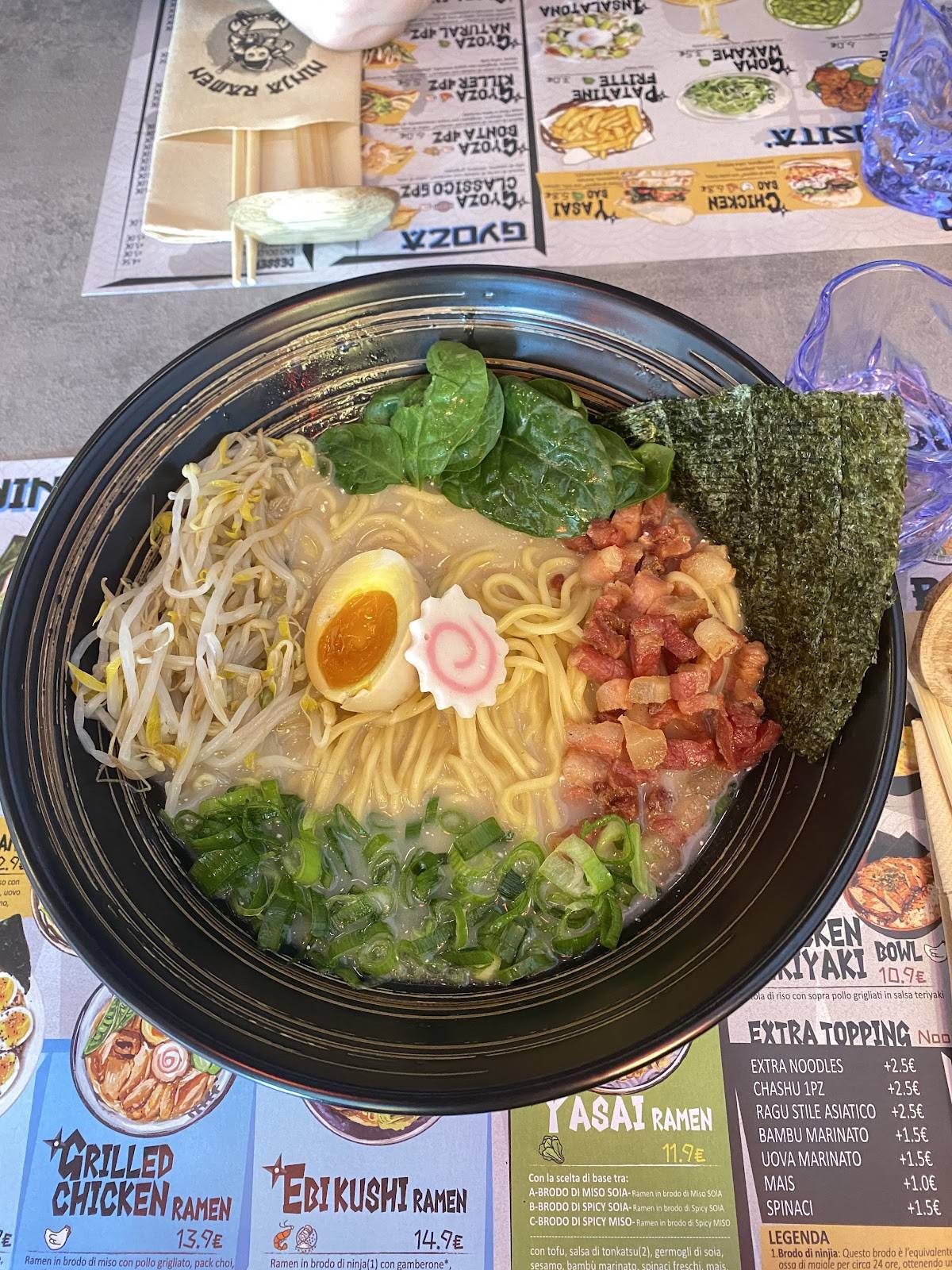 Menu di Ninja Ramen Cremona 