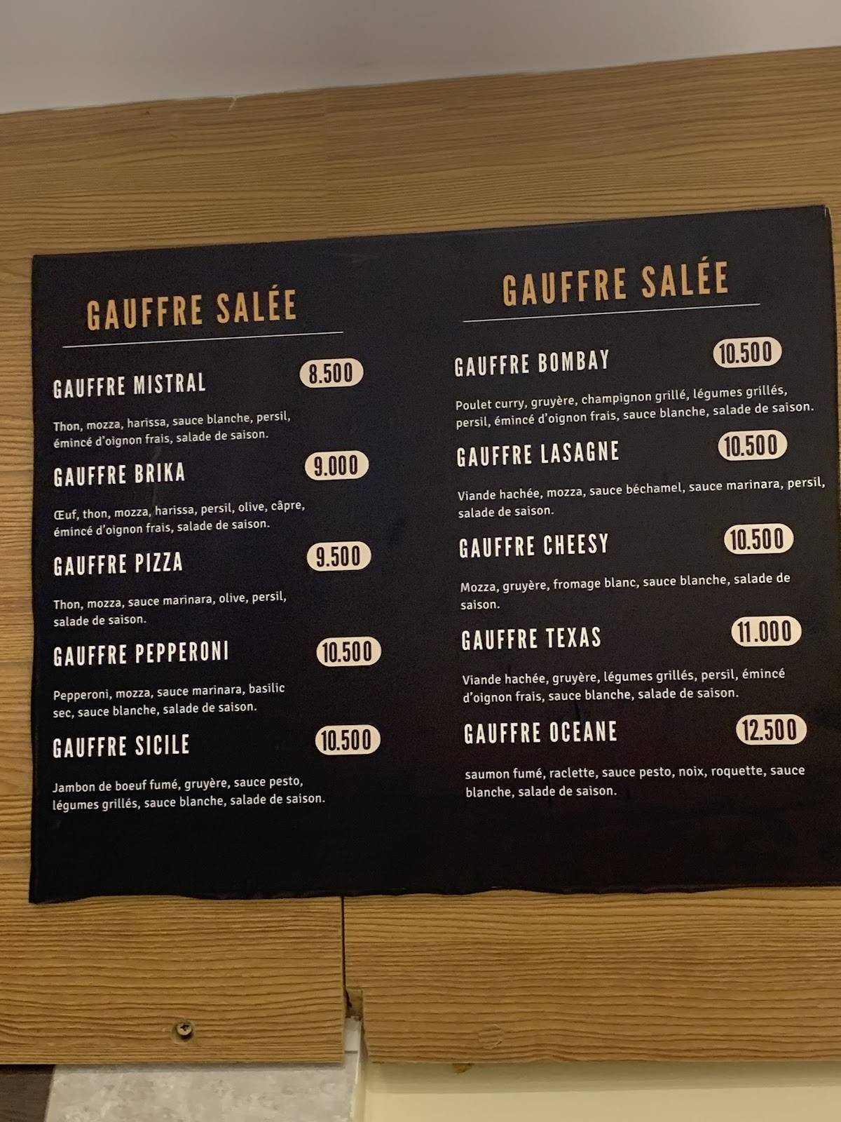 Menu de Crep'N More